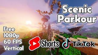 Minecraft Parkour Background for YouTube Shorts and TikTok! (Vertical 1080p, 60fps, Scenic)