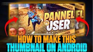 HOW MAKE A MONTAGE THUMBNAIL ON ANDROID || FREE FIRE ||KARTIK GFX️