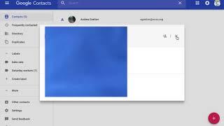 Google Contacts groups, lists, and labels