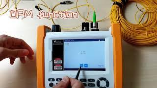 Smart OTDR 1310/1550nm with VFL/OPM 5 Inch Touch Screen Optical Time Domain Reflectometer