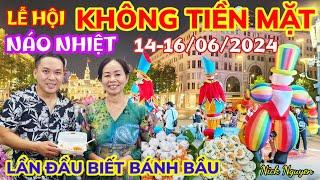 Lần đầu ăn Bánh Bầu rất ngon của Nghệ nhân Huỳnh Ngọc Lan trong Lễ hội Không Tiền Mặt 2024 || Nick N