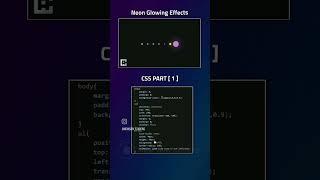 Built Neon Glowing Effects with the help of HTML CSS  #coding #codingmastery #codingskills