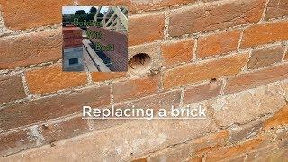 HOW TO: replace a brick in a wall (BROKEN BRICKS)