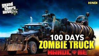 100 DAYS ON A MEGA TRUCK IN A ZOMBIE APOCALYPSE IN GTA 5