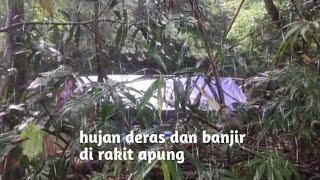 hujan deras di rakit apung tidur nyenyak semalaman