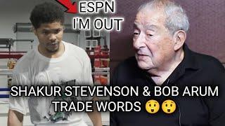 Shakur Stevenson & Bob Arum Trade Words Shakur makes decisions !!