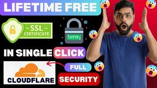 How To Get Lifetime FREE SSL Certificate For Website in 2023| Cloudflare SSL | one click SSL install
