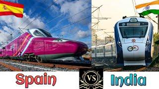 INDIAN RAILWAYS Vs SPANISH RAILWAYS Comparison in 2024 || India Vs Spain
