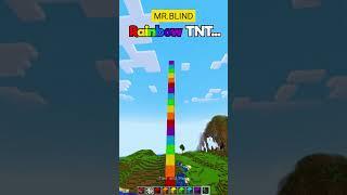 Minecraft RAINBOW TNT | TNT blast | TNT canon | #tntlauncher #tnt  @BlindGaming0369