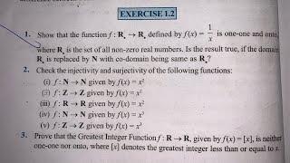 EX 1.2 Q1 TO Q6 SOLUTIONS OF RELATIONS AND FUNCTIONS NCERT CHAPTER 1 CLASS 12th(PART1)