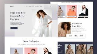 Figma Website Design: E-commerce Clothing Speed Art Design - Tutorial