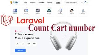 7#1 Shop with laravel 10 count cart number