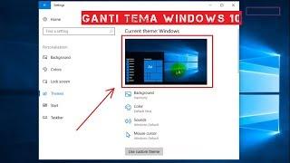 Cara mengganti tema di windows 10 | Tutorial Merubah Tampilan Windows