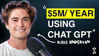 23 Year Old App Store MILLIONAIRE Used Chat GPT to Get Rich?! (How you can too) | Blake Anderson