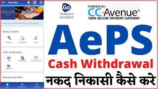 go payments aeps cash withdrawal tutorials video || Go Payments Business App