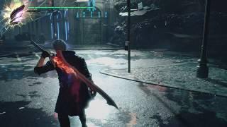 Devil May Cry 5 - Mission 02 Qliphoth: How To Use Exceed: Charge Up Red Queen Attack Gameplay (2019)