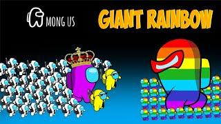 어몽어스 vs Giant Rainbow Among Us - Crew Among Us Funny Animation