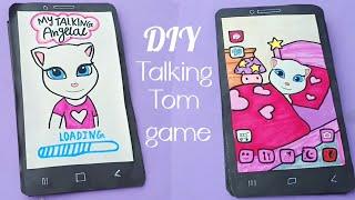 My talking Angela paper quiet book / DIY my talking tom paper game / diy paper game / paper craft