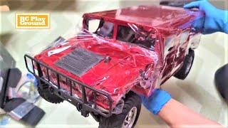 RC Car 1/10 Scale HG P415 Hummer H1 Unboxing & Test 허머