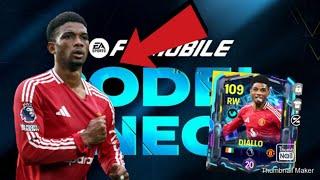 Amad Diallo review in FC MOBILE