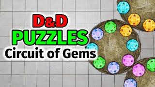 Crafty Puzzle Door Idea - Match the Gem Colors to Unlock the Chest! #dnd