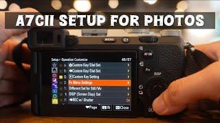 Sony A7Cii Menu Setting for Photography (FN menu & custom buttons)