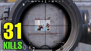 31KILLS!! INSANE SNIPER GAMEPLAYAwm + Kar98  | Pubg Mobile