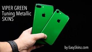 EasySkinz VIPER GREEN TUNING Skins Wraps Decals for iPhone 7 and iPhone 7 PLUS