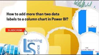 How to add more than two data labels to Columns, Bars, Lines, and Ribbon charts in Power BI?