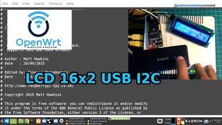 OpenWrt -  INSTALL LCD 16x2 by USB I2C CH341A