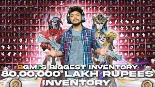 80,00,000 Lakh Rupees Inventory | BGMI Biggest Inventory | 4KingGuruOP