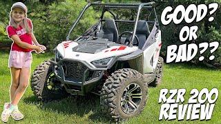 Polaris RZR 200 Rider Review - Should you buy one?  Problems, Issues & Highlights - AJP Junior