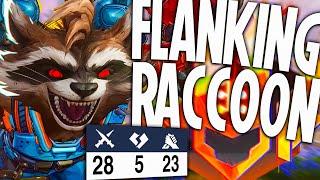 My Flanking Raccoon AGAINST Top 100 DPS