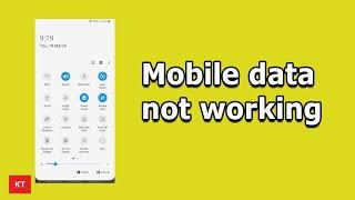 How to fix if your Mobile data is not working