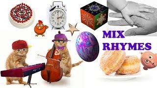 Kids Mix Rhymes Pussy Cat Pussy Cat | Wheels on the Bus Mix Rhymes | yourchannelkids