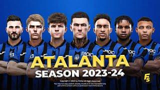 Atalanta Facepack Season 2023/24 - Sider and Cpk - Football Life 2024 and PES 2021