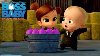 Baby Water Balloon Fight! | THE BOSS BABY: BACK IN THE CRIB | Netflix