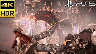 Slitherfang Boss Fight - Horizon Forbidden West GIANT Cobra Machine Fight Scene 4K 60FPS HDR PS5