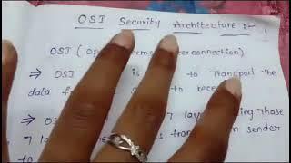 CNS3 || TOPIC|| OSI SECURITY ARCHITECTURE || ACTIVE ATTACKS IN SECURITY ATTACKS EXPLAINED IN TELUGU