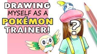 Drawing Myself as a POKÉMON TRAINER! | Copic Marker Illustration!