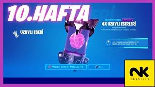 Fortnite Uzaylı Eserleri Lokasyonları (10. Hafta) - Efsanevi Uzaylı Asker Tarz Değiştirme