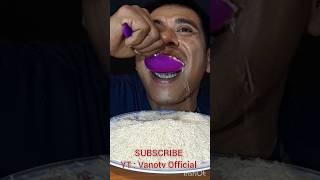 Asmr raw rice eating sounds||makan beras mentah||basmati daawat traditional||raw rice