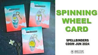 Spinning Wheel Card- Spellbinders CDOM June 2024