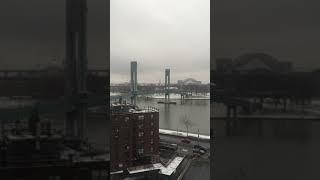 From our apartment, bridge to Randall Island New York City!