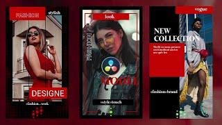 Instagram Stories Pack  DaVinci Resolve Templates 