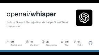 GitHub - openai/whisper: Robust Speech Recognition via Large-Scale Weak Supervision