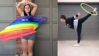 Talented Woman Performs Amazing Hula Hoop Tricks