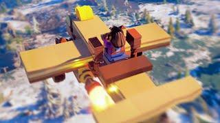 How to Build a Simple Plane in LEGO Fortnite!