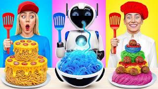 Me vs Grandma Cooking Challenge with a Robot | Crazy Ideas To Cook by Multi DO Smile