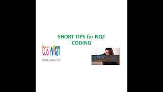 #TCS #NQT #preparation short tips #coding # tcs # nqt #2022 batch